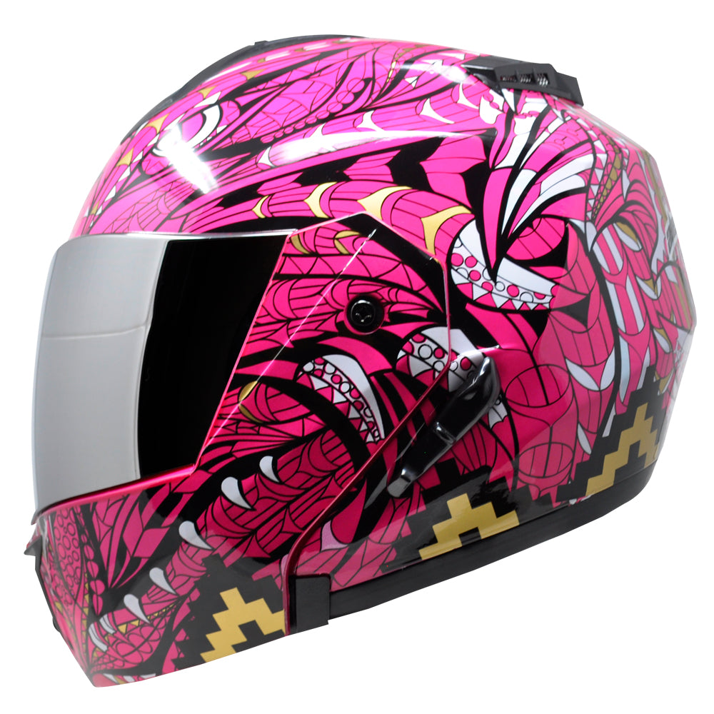 CASCO STEALTH ALEBRIJE ROSA Cascos KOV + de motociclista