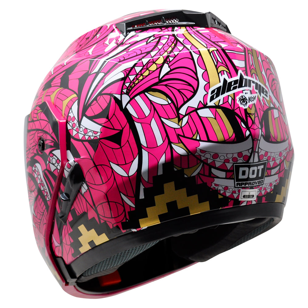 CASCO STEALTH ALEBRIJE ROSA Cascos KOV + de motociclista