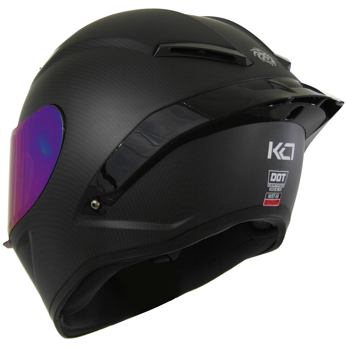 CASCO KC1 CARBON Cascos KOV + de motociclista