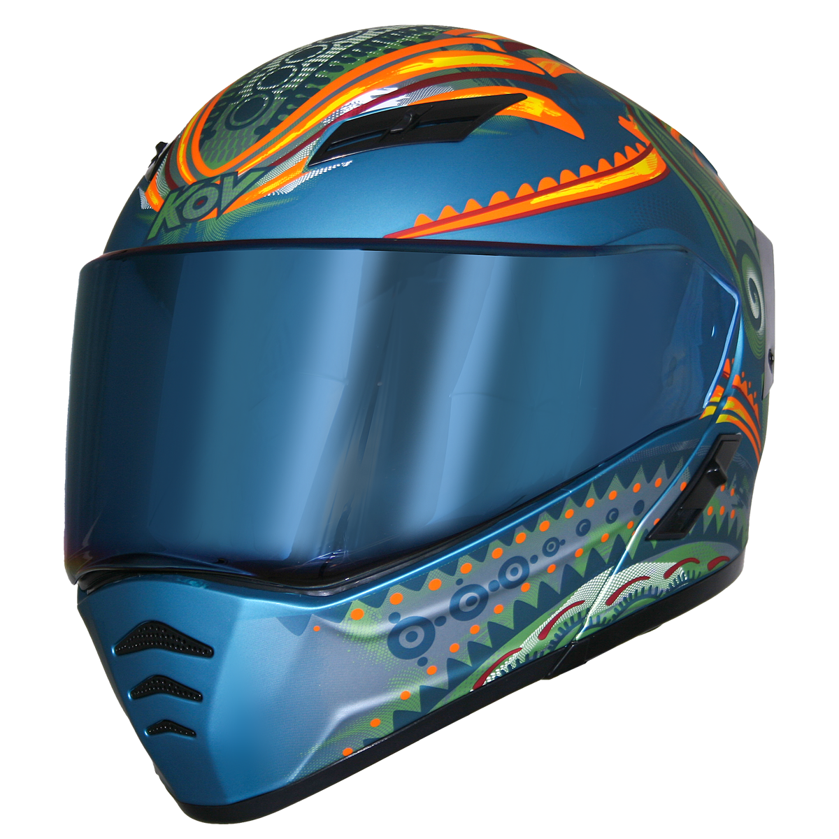 CASCO ESTELAR PEEK (LUZ LED) Cascos KOV + de motociclista