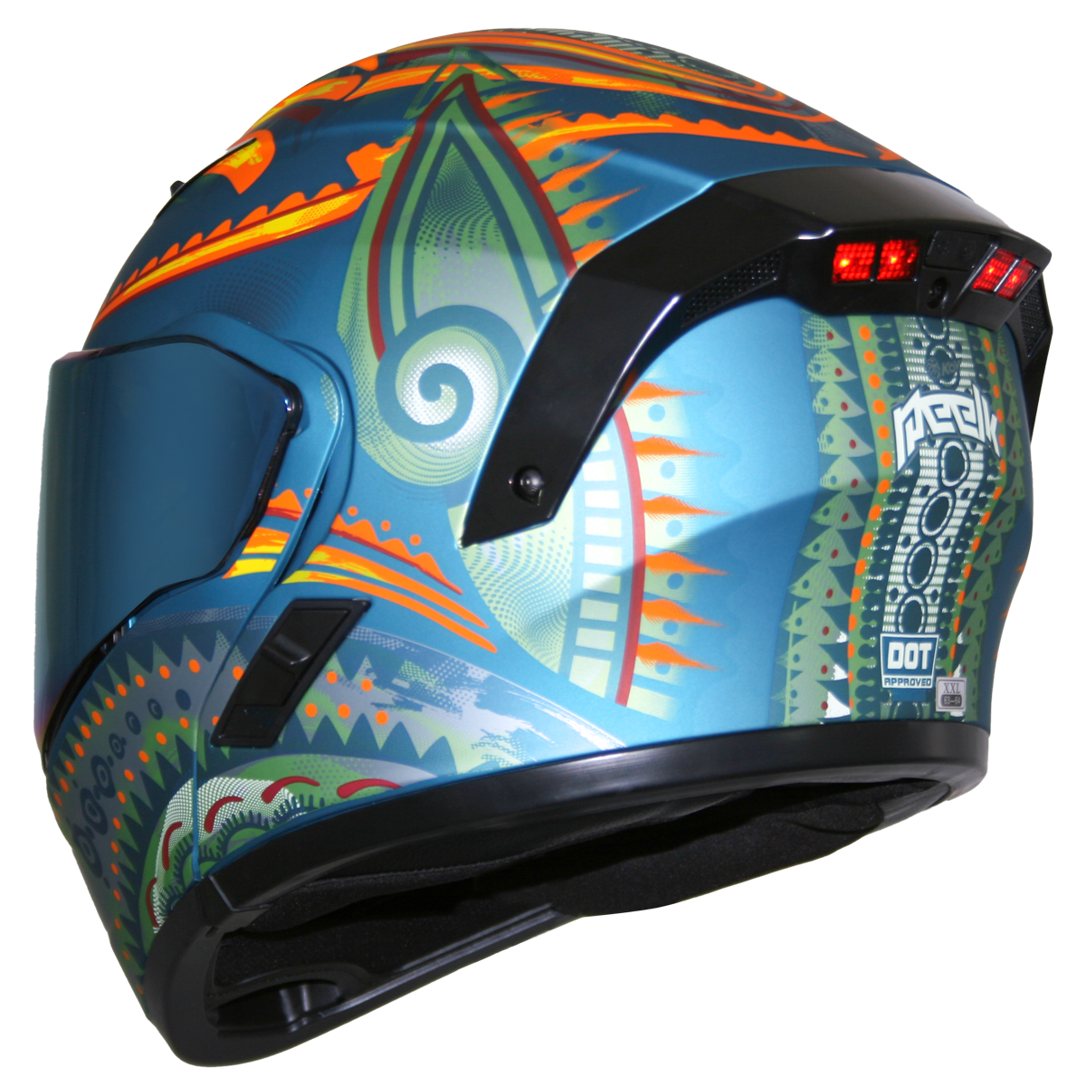 CASCO ESTELAR PEEK (LUZ LED) Cascos KOV + de motociclista