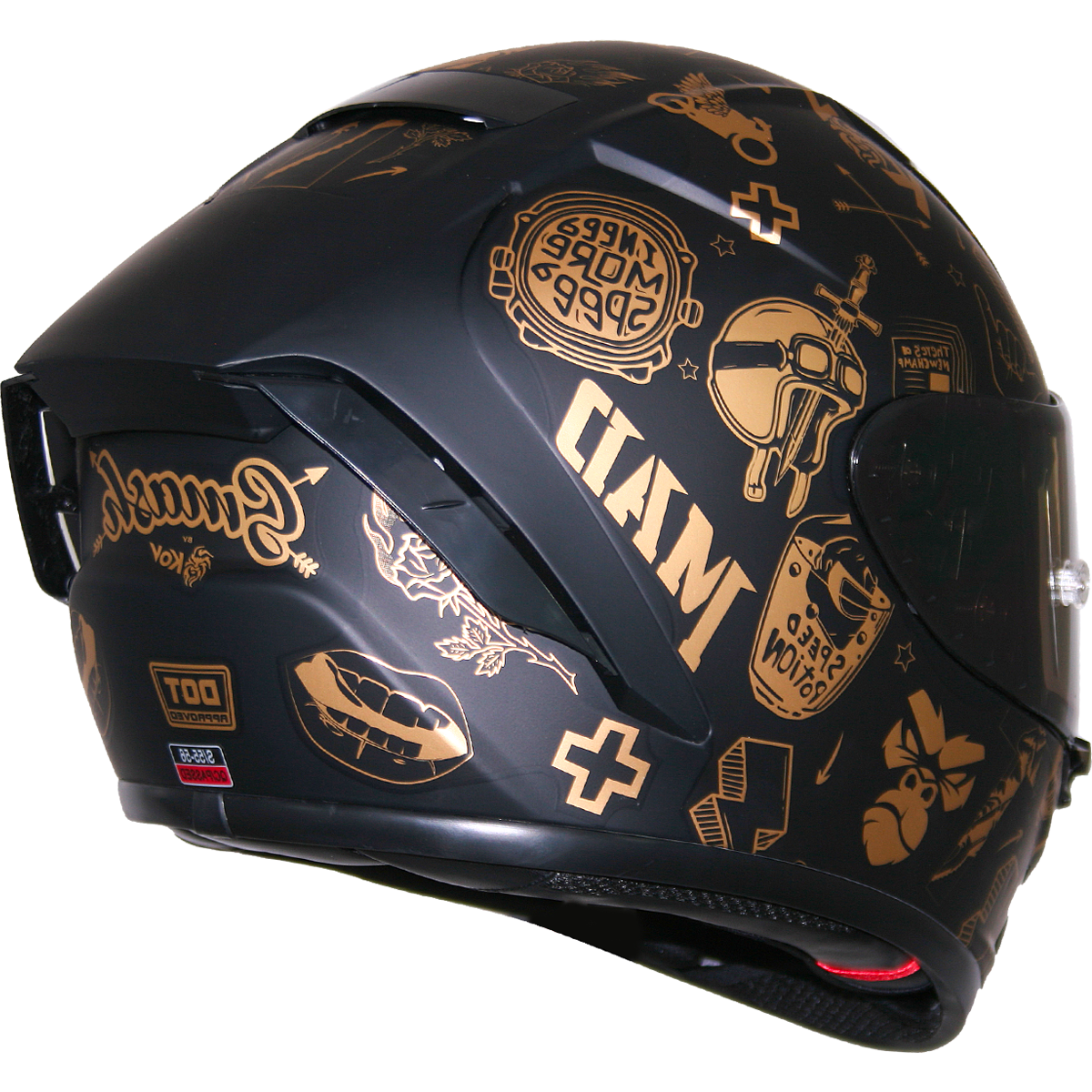 CASCO AIRCUT SMASH DORADO Cascos KOV + de motociclista