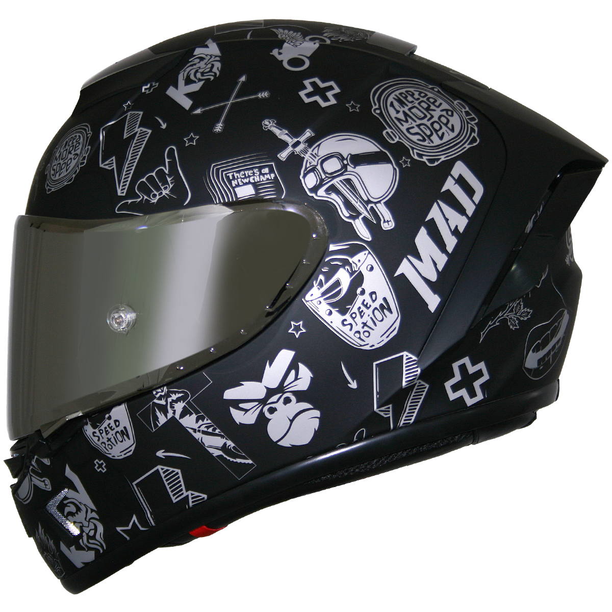 CASCO AIRCUT SMASH PLATA Cascos KOV + de motociclista