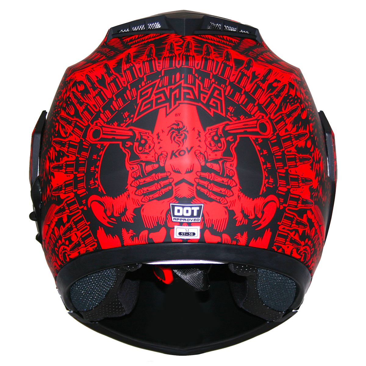 CASCO STEALTH ZAPATA ROJO Cascos KOV + de motociclista