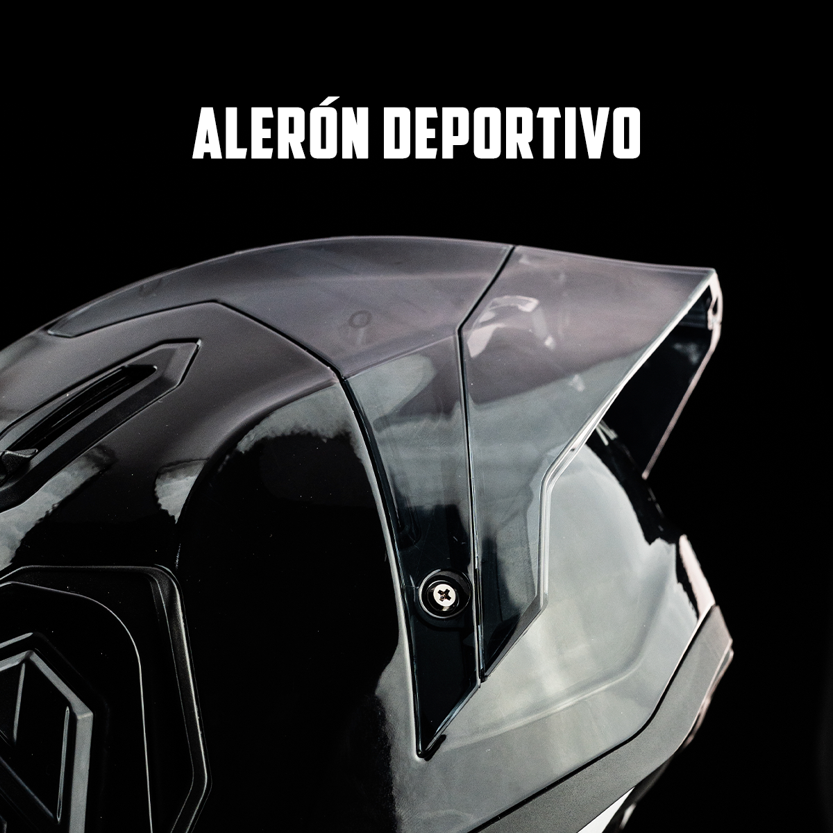 CASCO ALPHA NEGRO GLOSSY