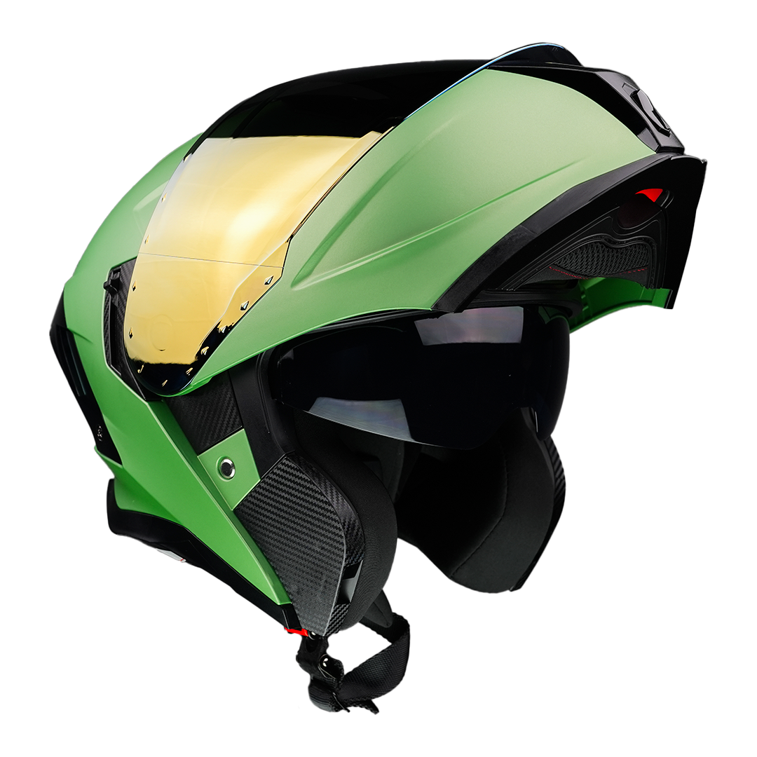 CASCO APOLO VERDE Cascos KOV + de motociclista