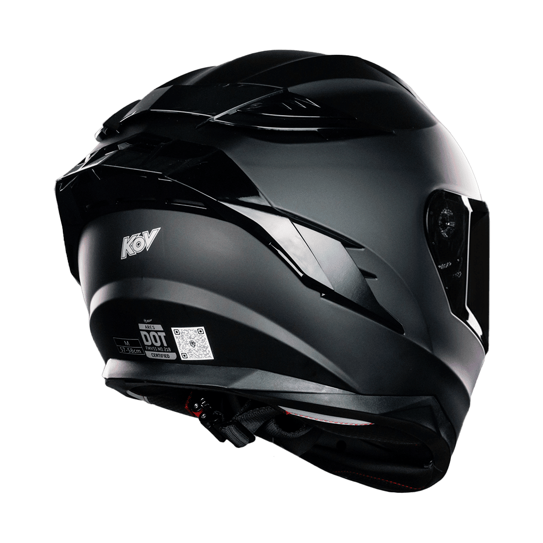 CASCO ARES NEGRO MATE Cascos KOV + de motociclista