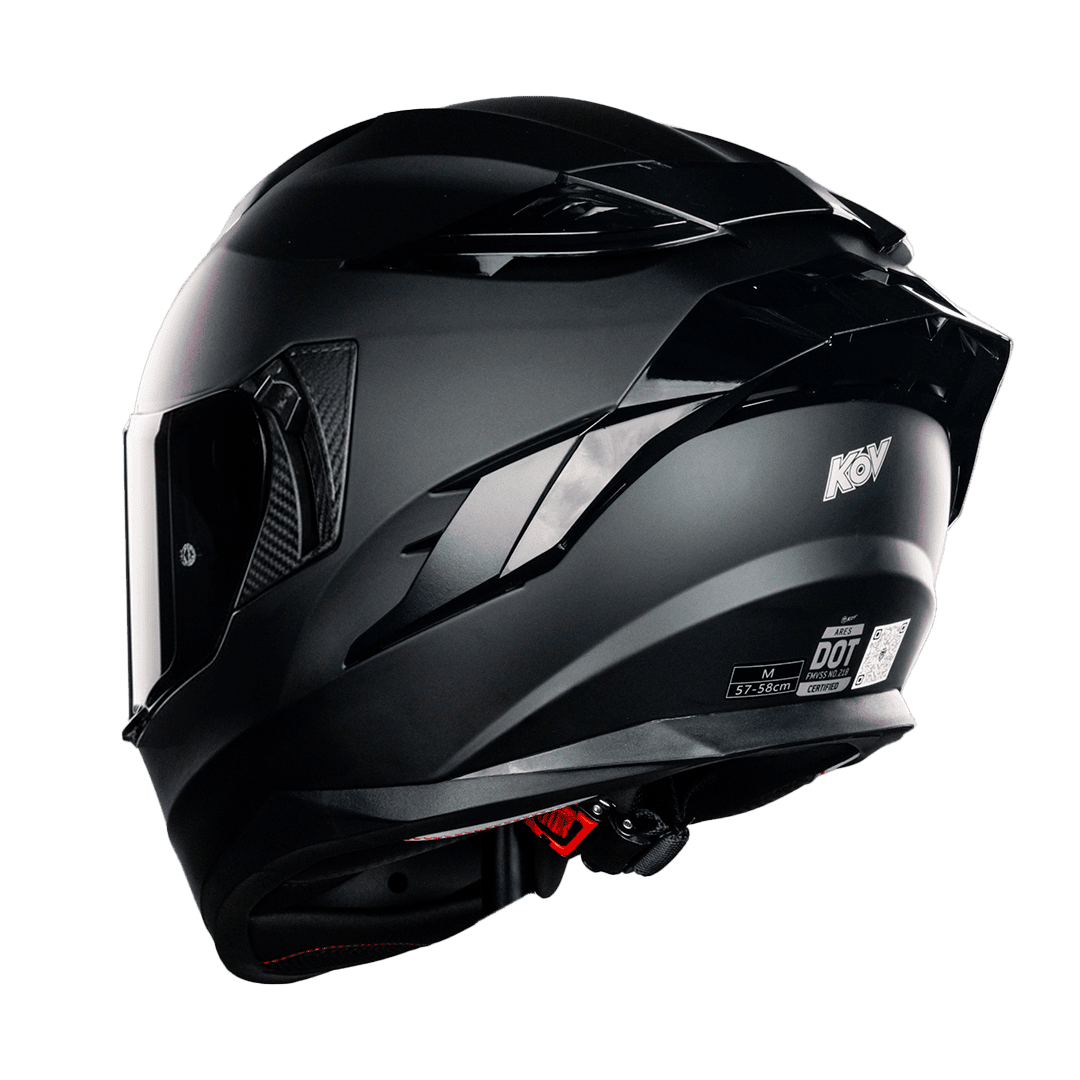 CASCO ARES NEGRO MATE Cascos KOV + de motociclista