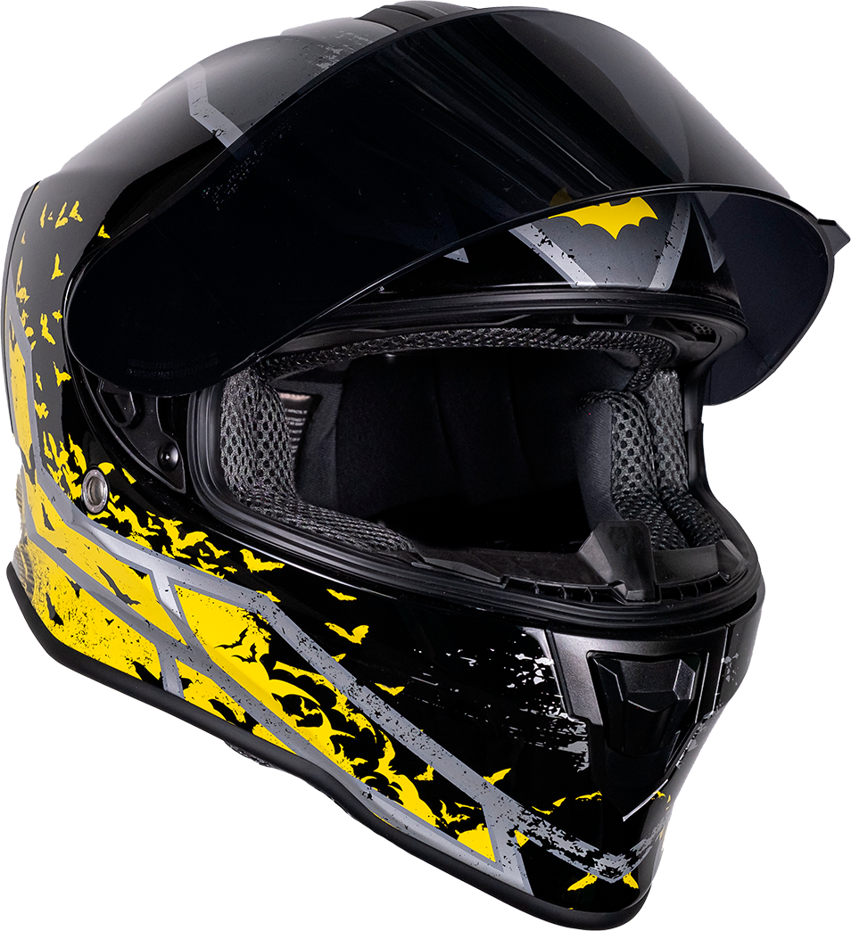 KIT DUO ECE: BATMAN AMARILLO & JOKER Kit KOV + de motociclista