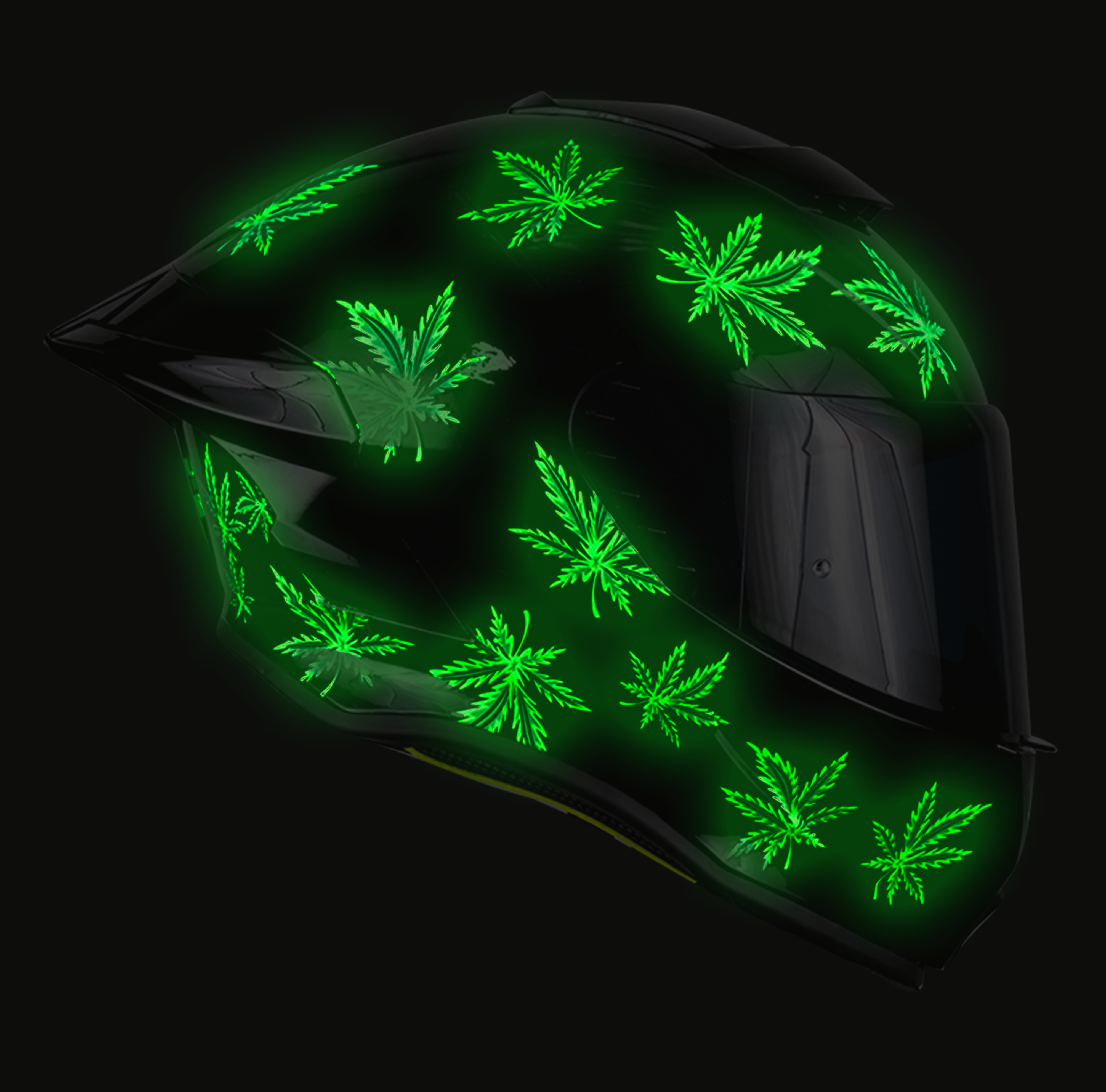 CASCO BUSTER MARY JANE NEGRO MATE FLUORESCENTE Cascos KOV + de motociclista