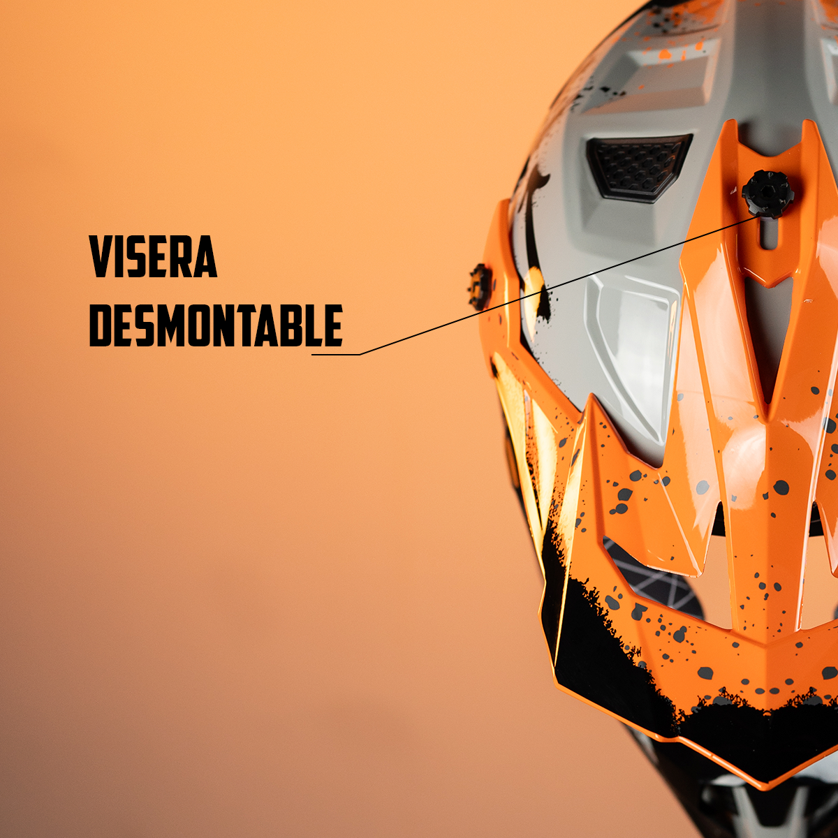 CASCO CROSS TERRA REBEL KOV + de motociclista