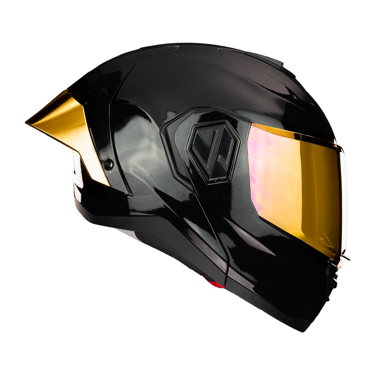 CASCO ALPHA NEGRO DORADO