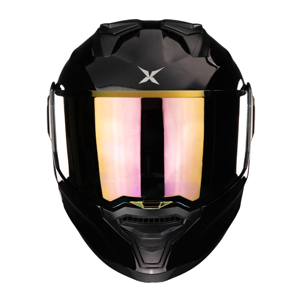 CASCO ALPHA NEGRO DORADO