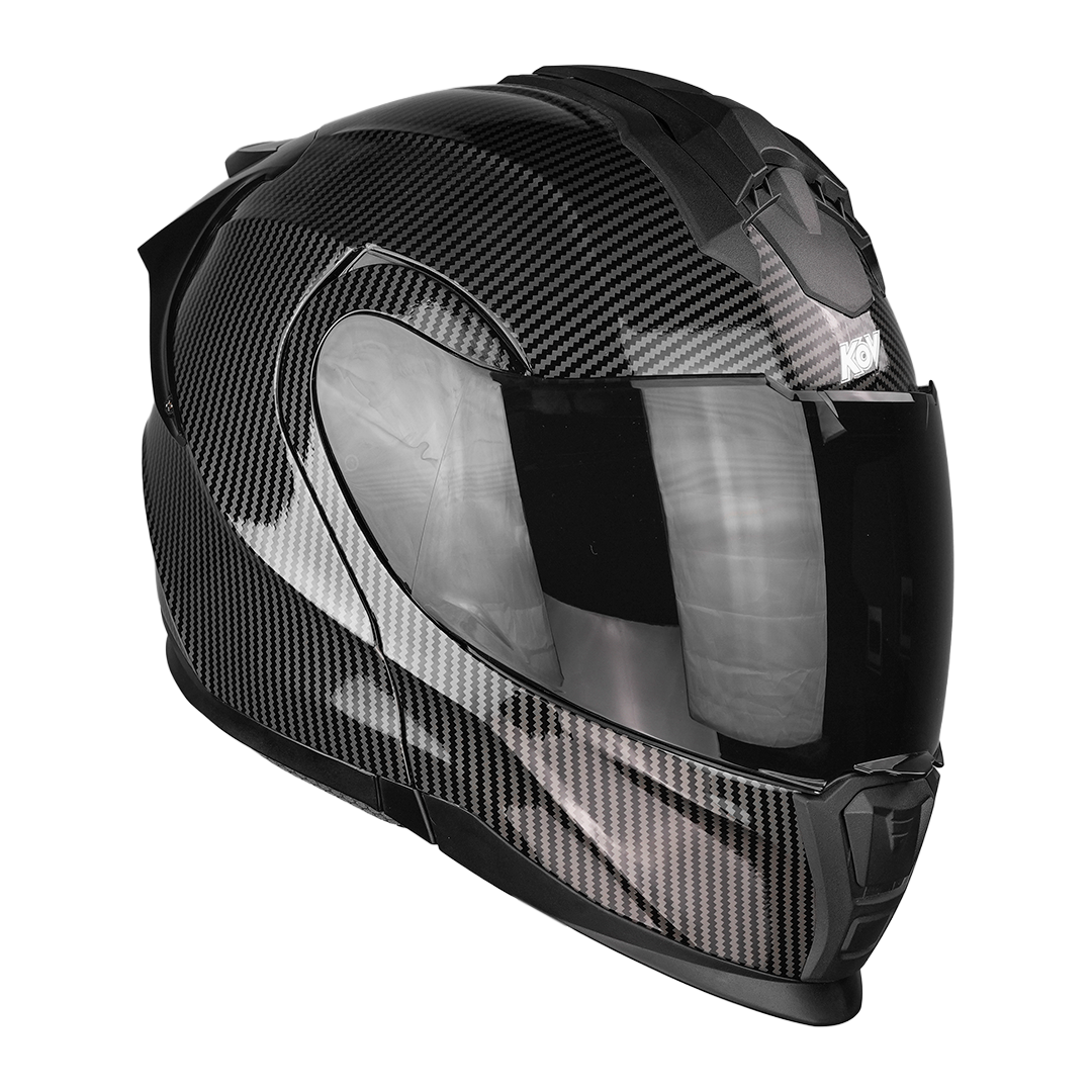 CASCO APEX CARBON NEGRO BRILLANTE Cascos KOV + de motociclista