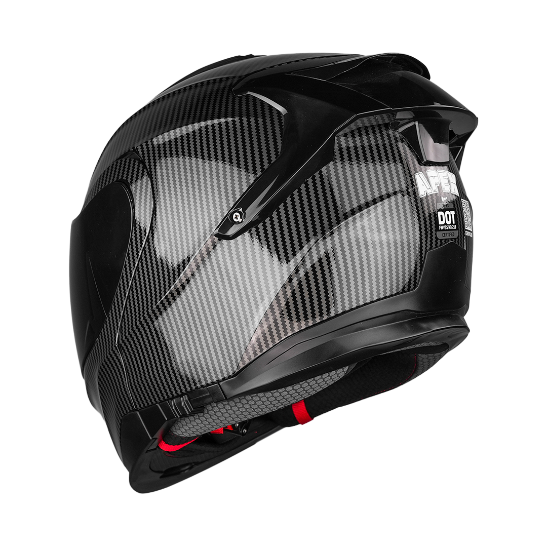 CASCO APEX CARBON NEGRO BRILLANTE Cascos KOV + de motociclista