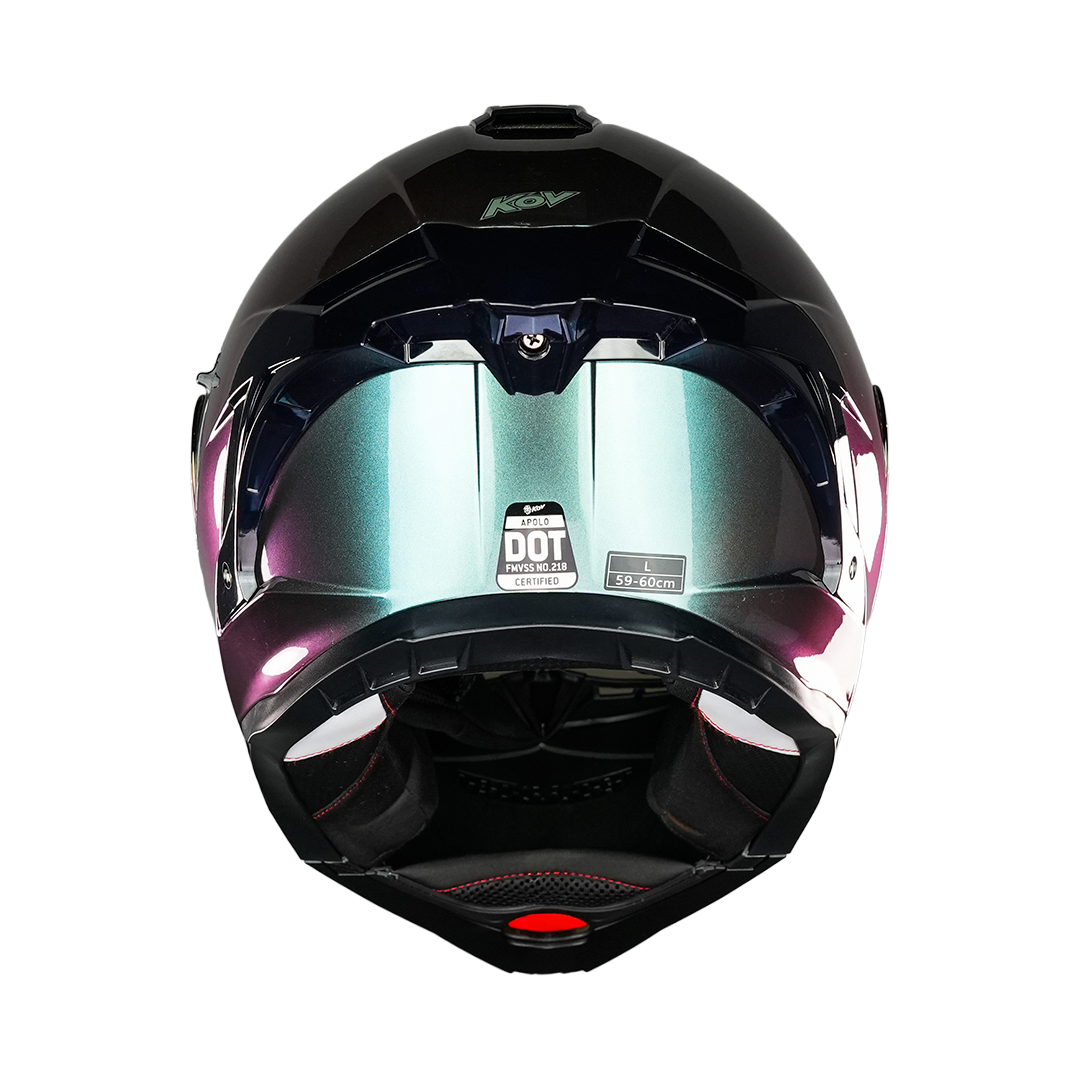 CASCO APOLO CAMALEON VERDE Cascos KOV + de motociclista