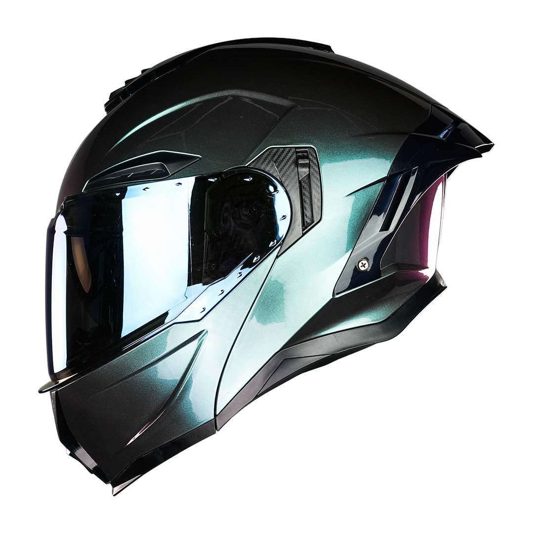 CASCO APOLO CAMALEON VERDE Cascos KOV + de motociclista