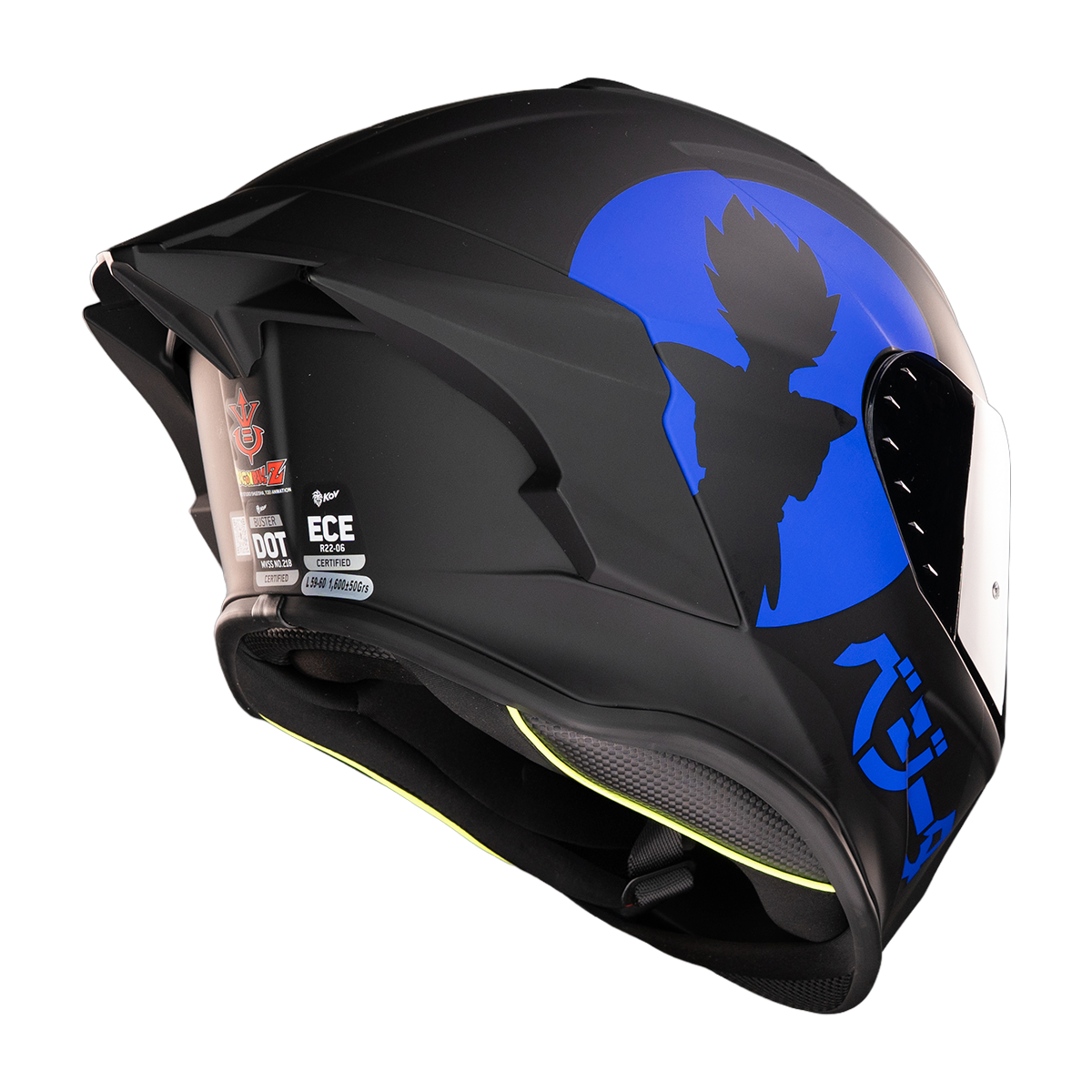 CASCO BUSTER VEGETA DRAGON BALL Z Cascos KOV + de motociclista