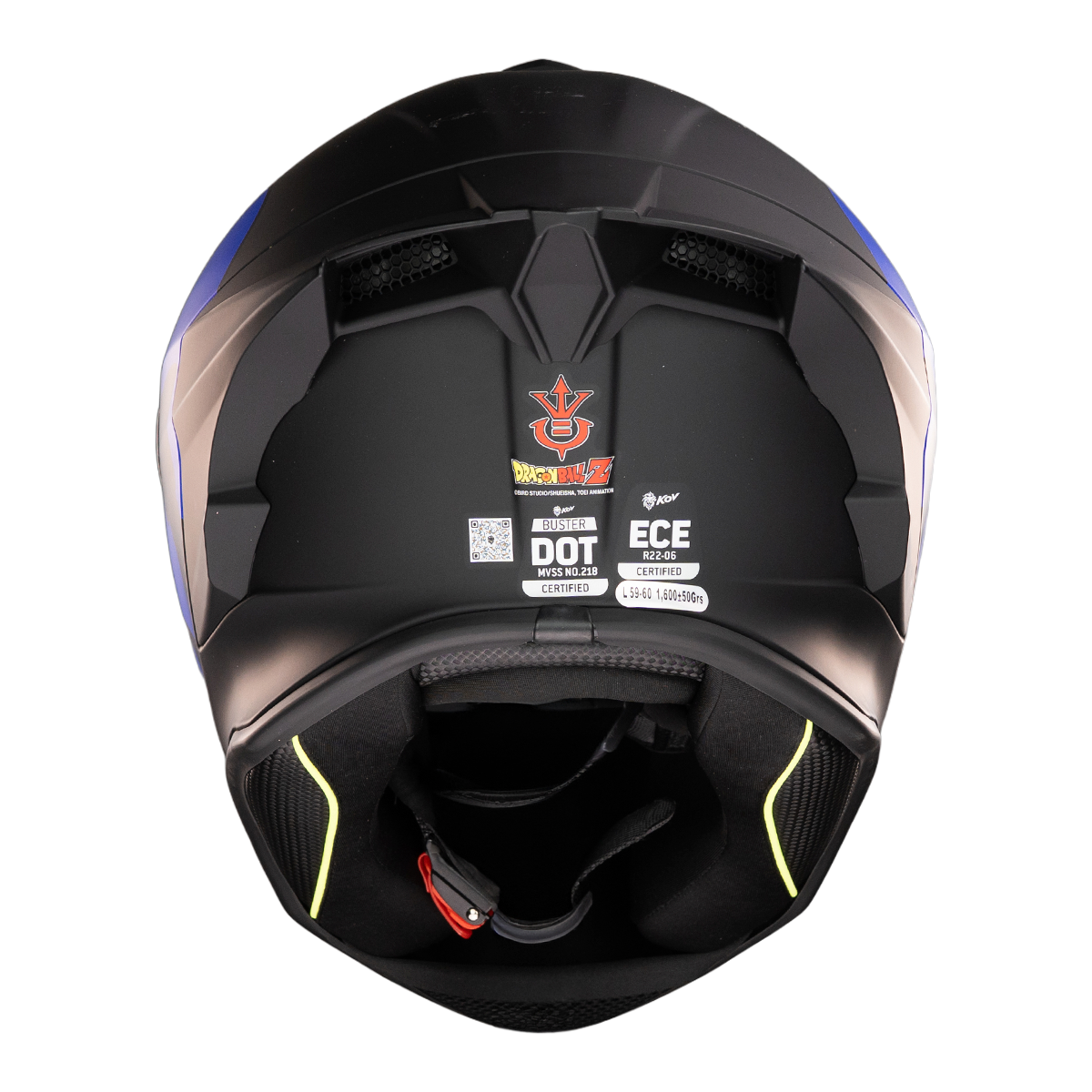 CASCO BUSTER VEGETA DRAGON BALL Z Cascos KOV + de motociclista