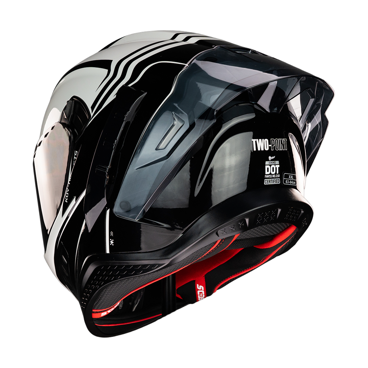 CASCO EKHO TWO POINT GRIS Cascos KOV + de motociclista