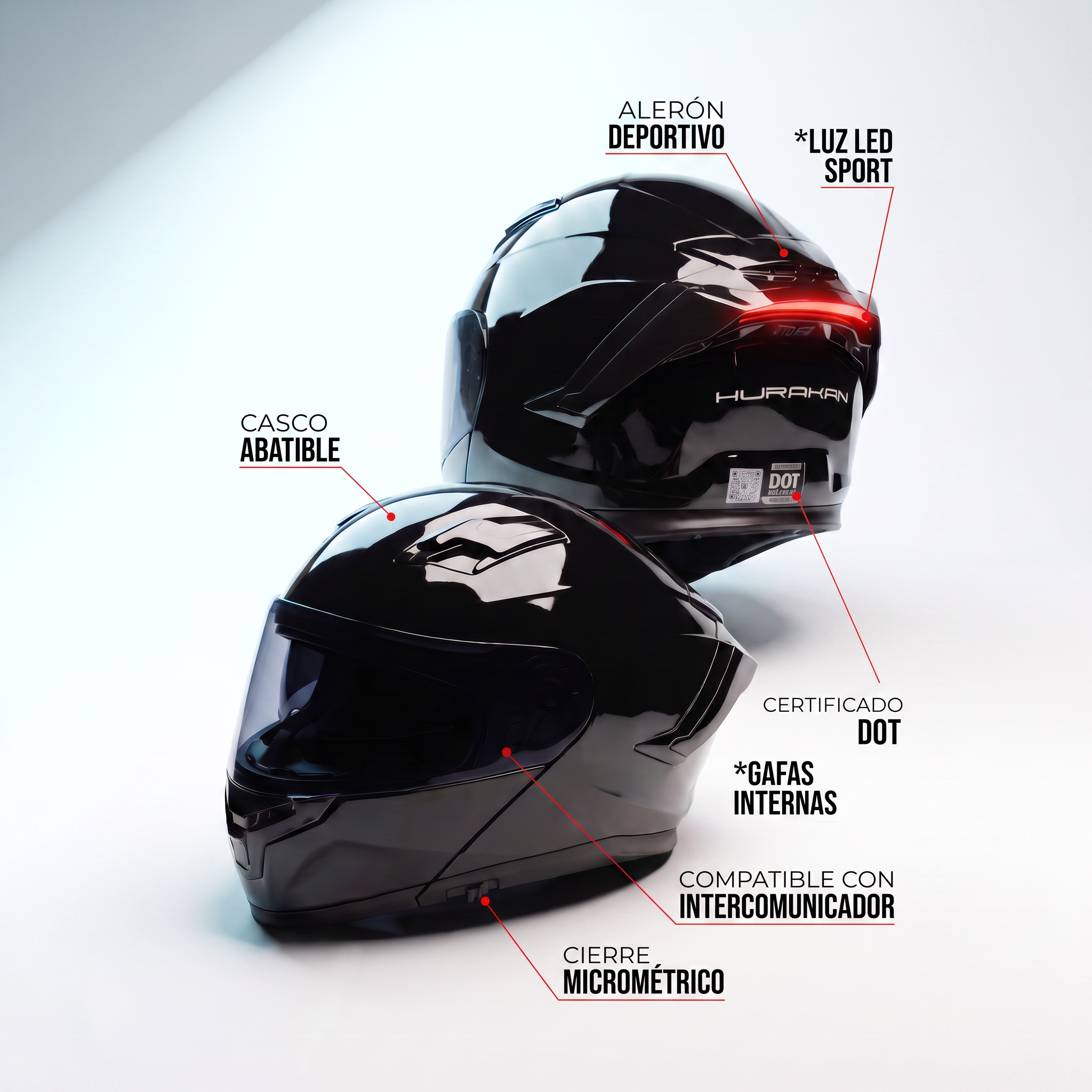 KOV CASCO HURAKAN NEGRO