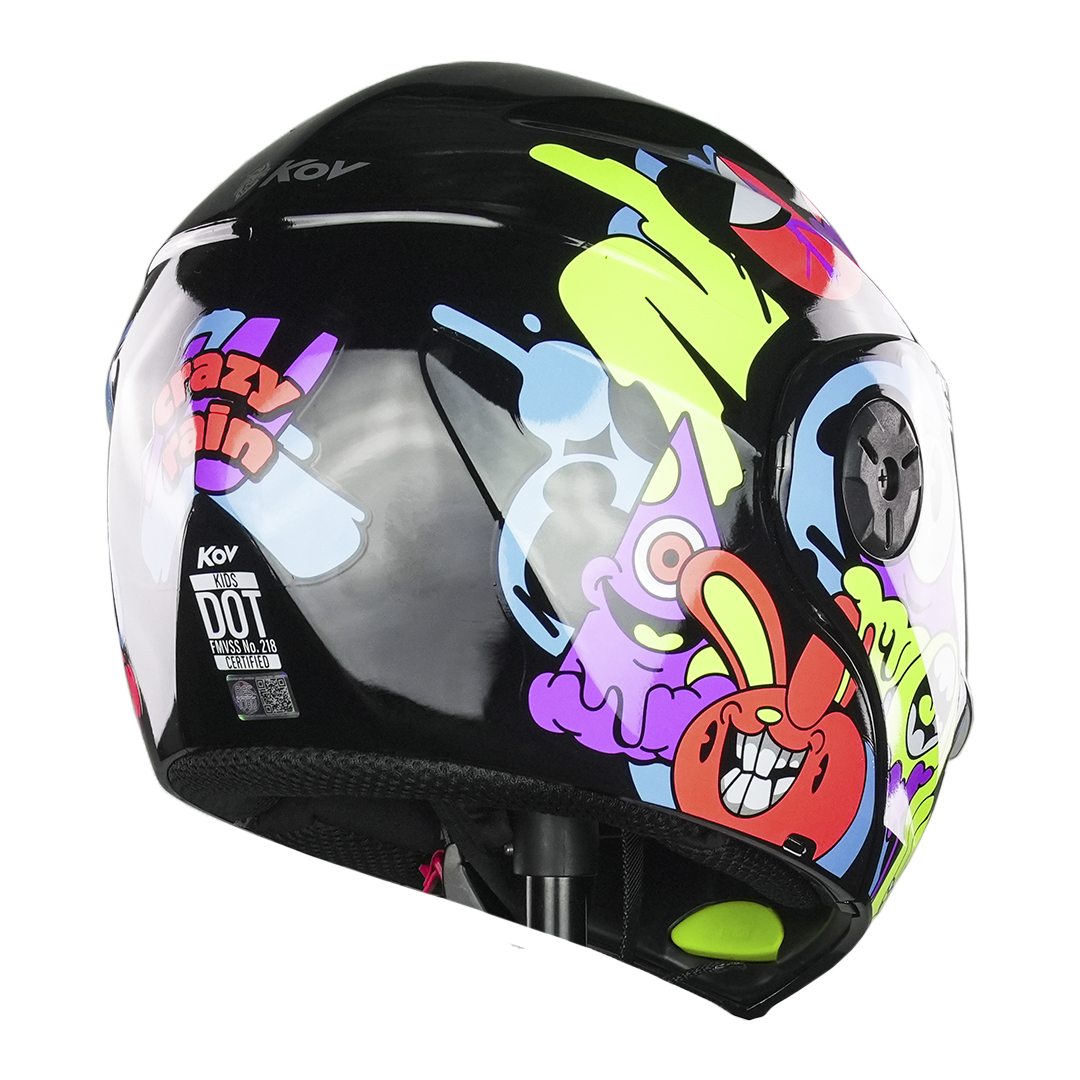 CASCO PARA NIÑO CRAZY RAIN Cascos KOV + de motociclista