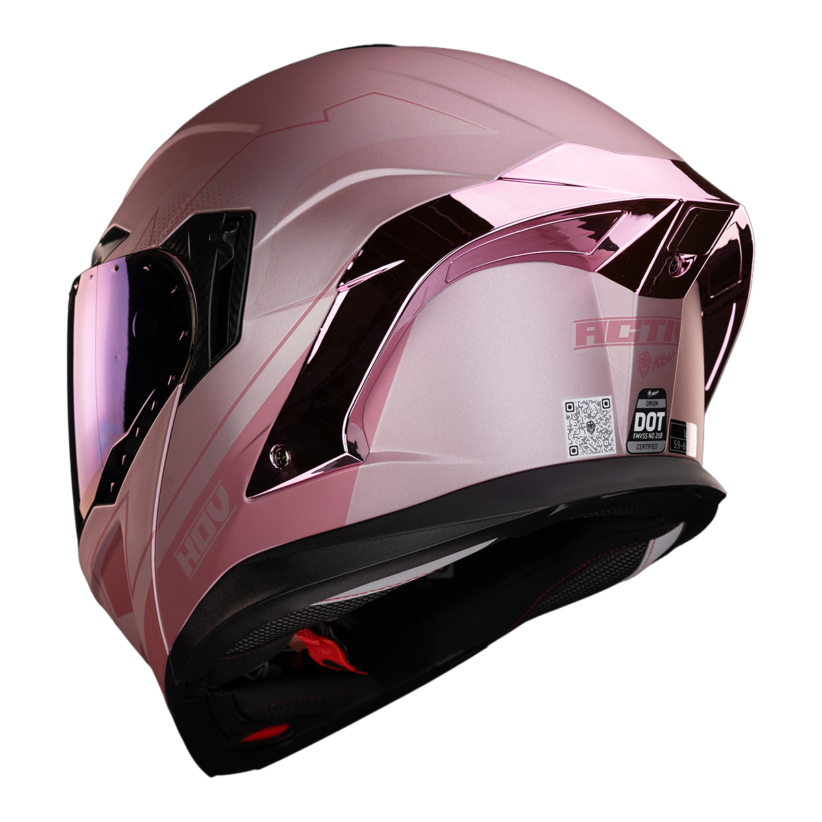CASCO ORION ACTIVE ROSA GOLD Cascos KOV + de motociclista