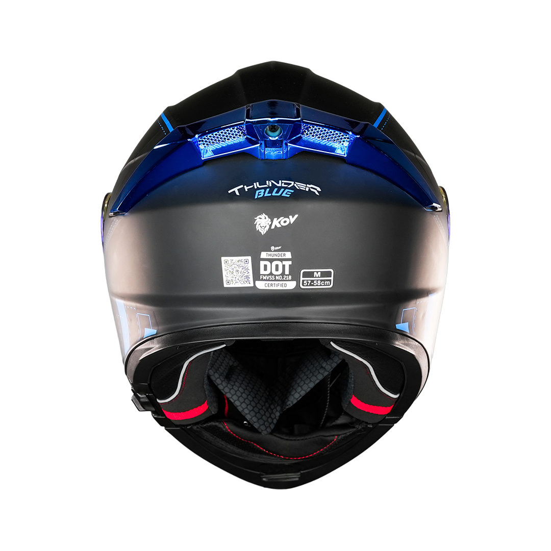 CASCO THUNDER RACING BLUE Cascos KOV + de motociclista