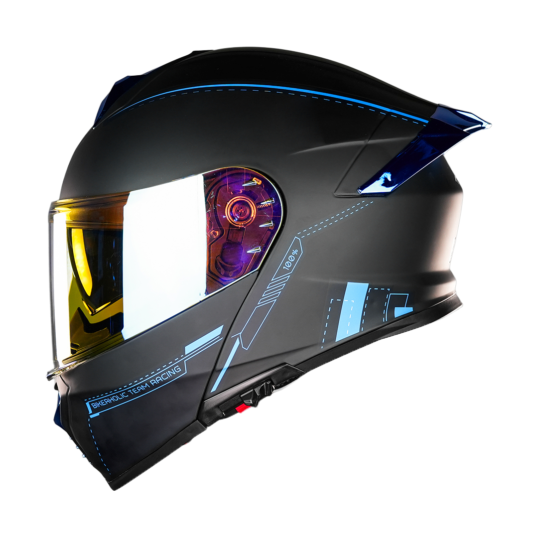 CASCO THUNDER RACING BLUE Cascos KOV + de motociclista