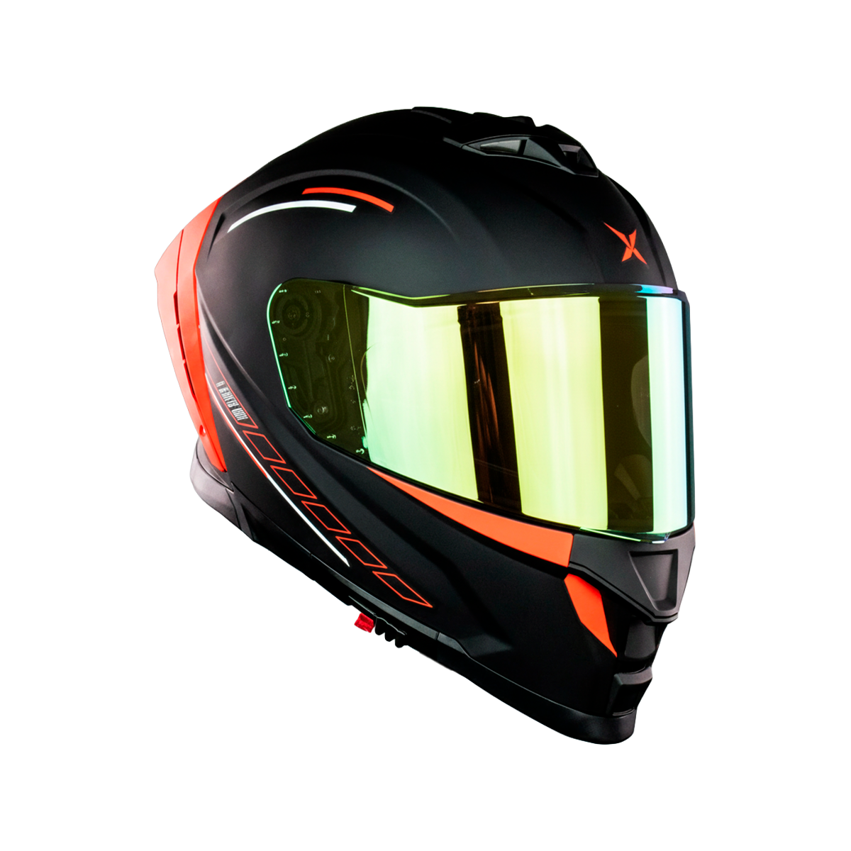 CASCO THANOS STREAK NEGRO ROJO Cascos X-KOV + de motociclista
