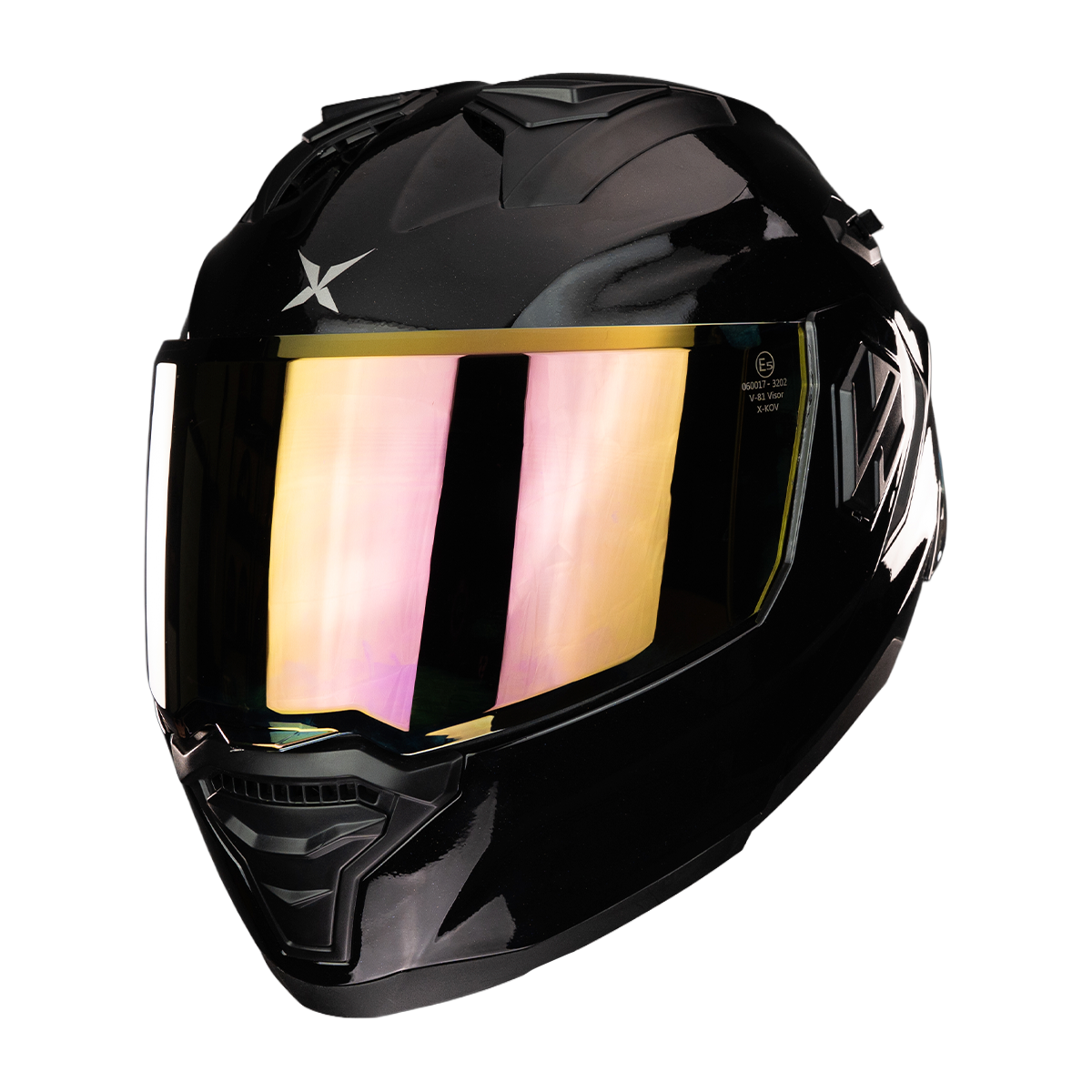 CASCO ALPHA NEGRO DORADO