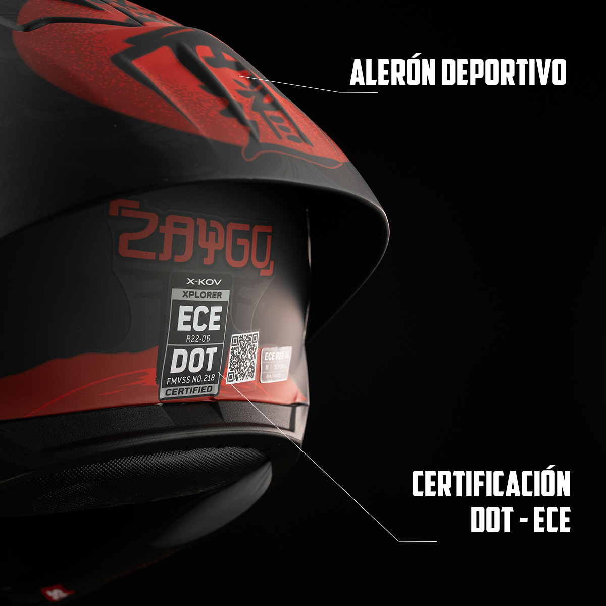 CASCO EXPLORER ZAYGO NEGRO