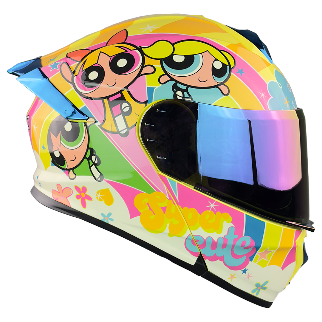 CASCO THUNDER CHICAS SUPERPODEROSAS COLORES