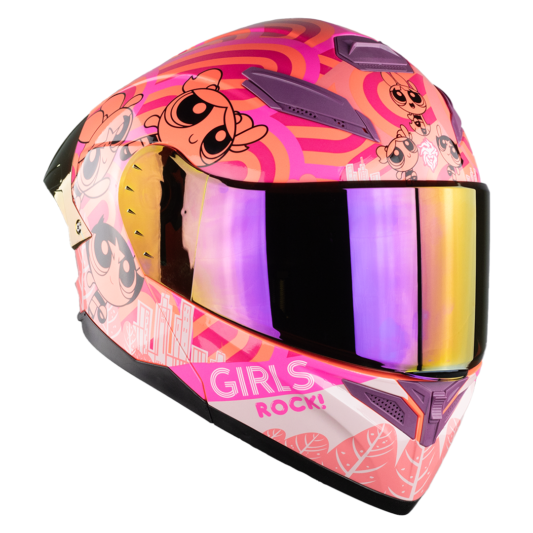 CASCO STARK CHICAS SUPERPODEROSAS ROCK GIRL Cascos KOV + de motociclista