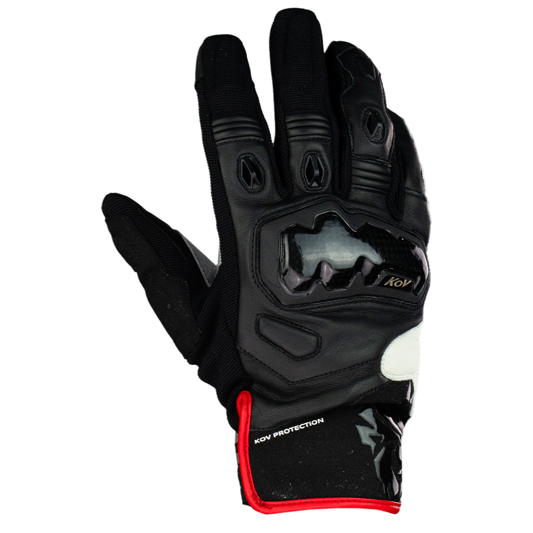 GUANTE KOV PIEL BORDERLINE NEGRO Guantes KOV + de motociclista