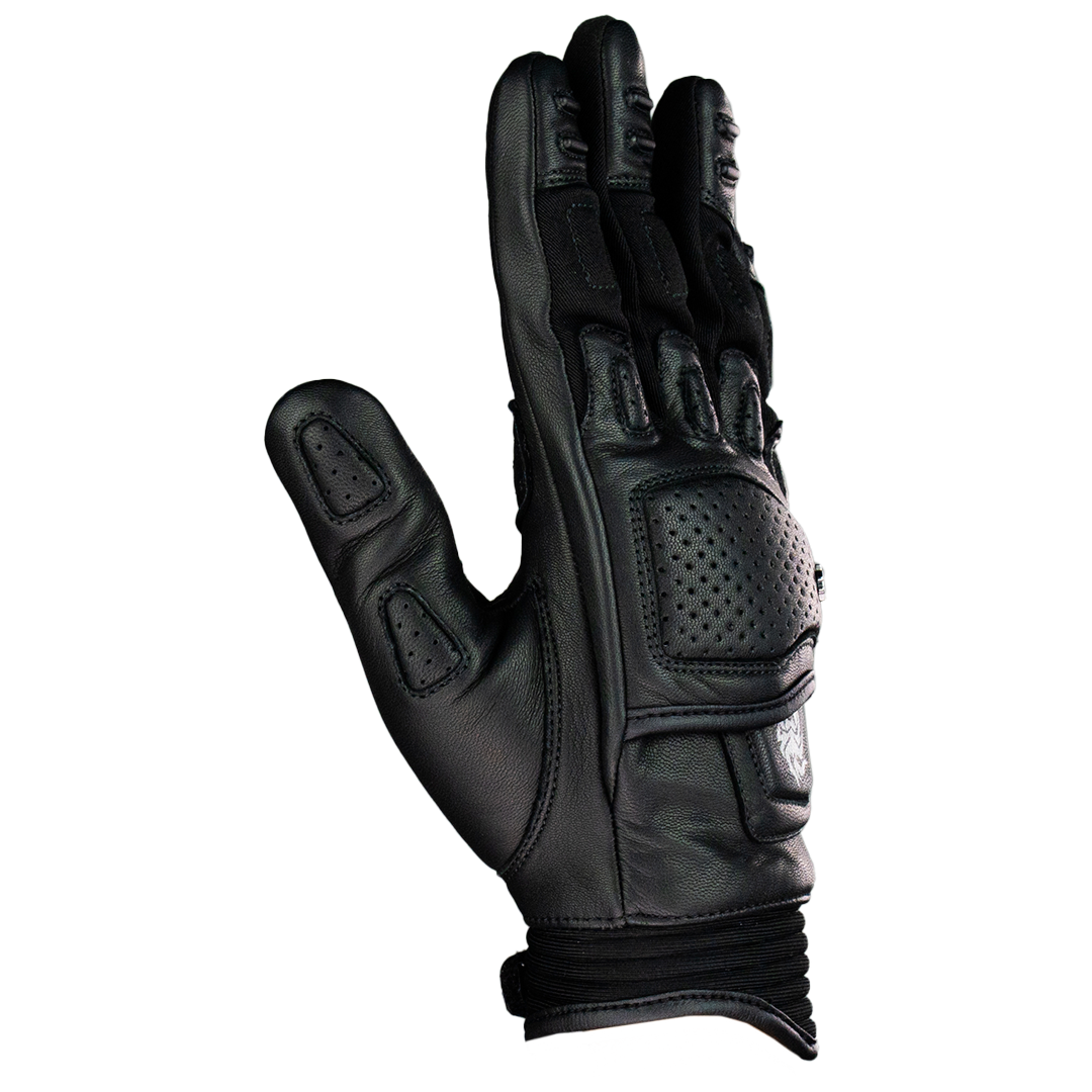 GUANTE KOV PIEL RACER NEGRO Guantes KOV + de motociclista