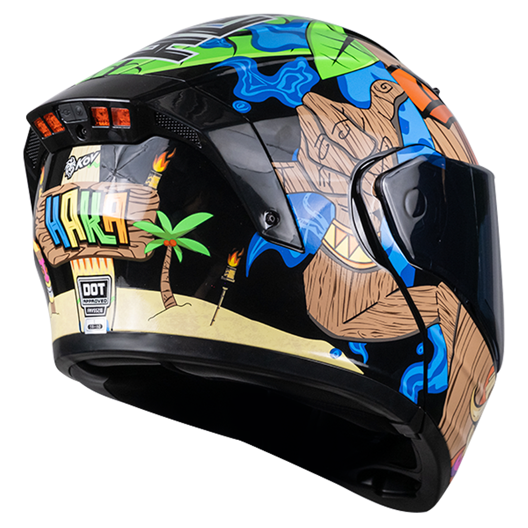 CASCO ESTELAR HAKA (luz led) Cascos KOV + de motociclista
