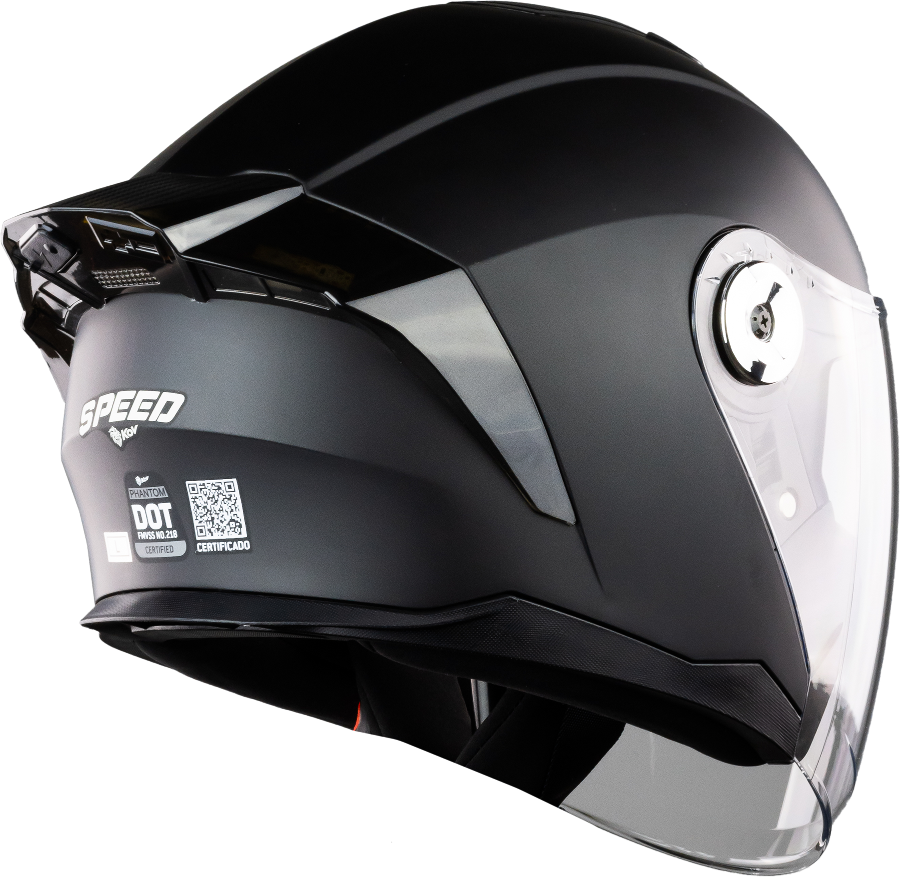 CASCO PHANTOM SPEED BLACK LED Cascos KOV + de motociclista