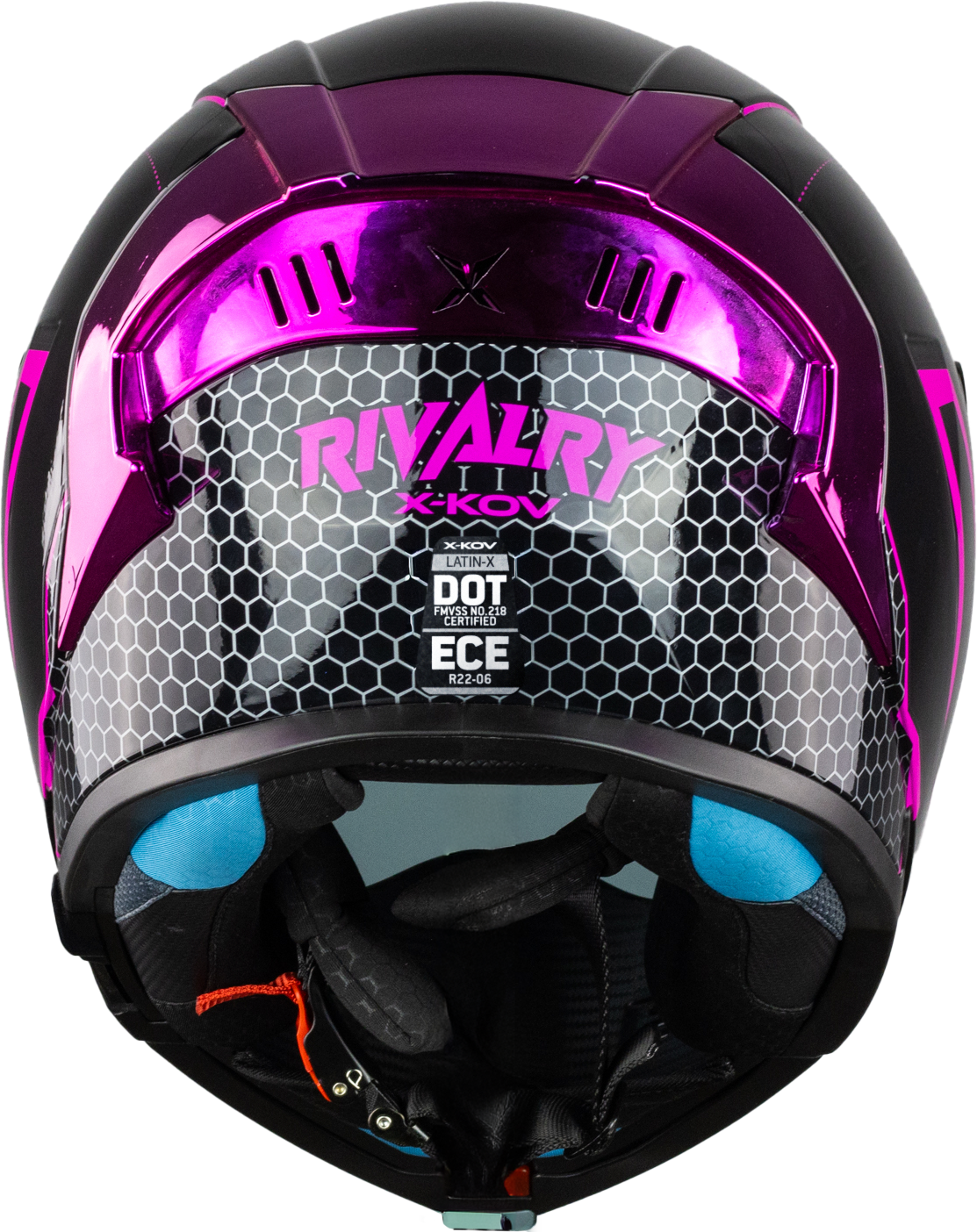 CASCO LATIN X RIVALRY NEGRO FIUSHA Cascos X-KOV + de motociclista