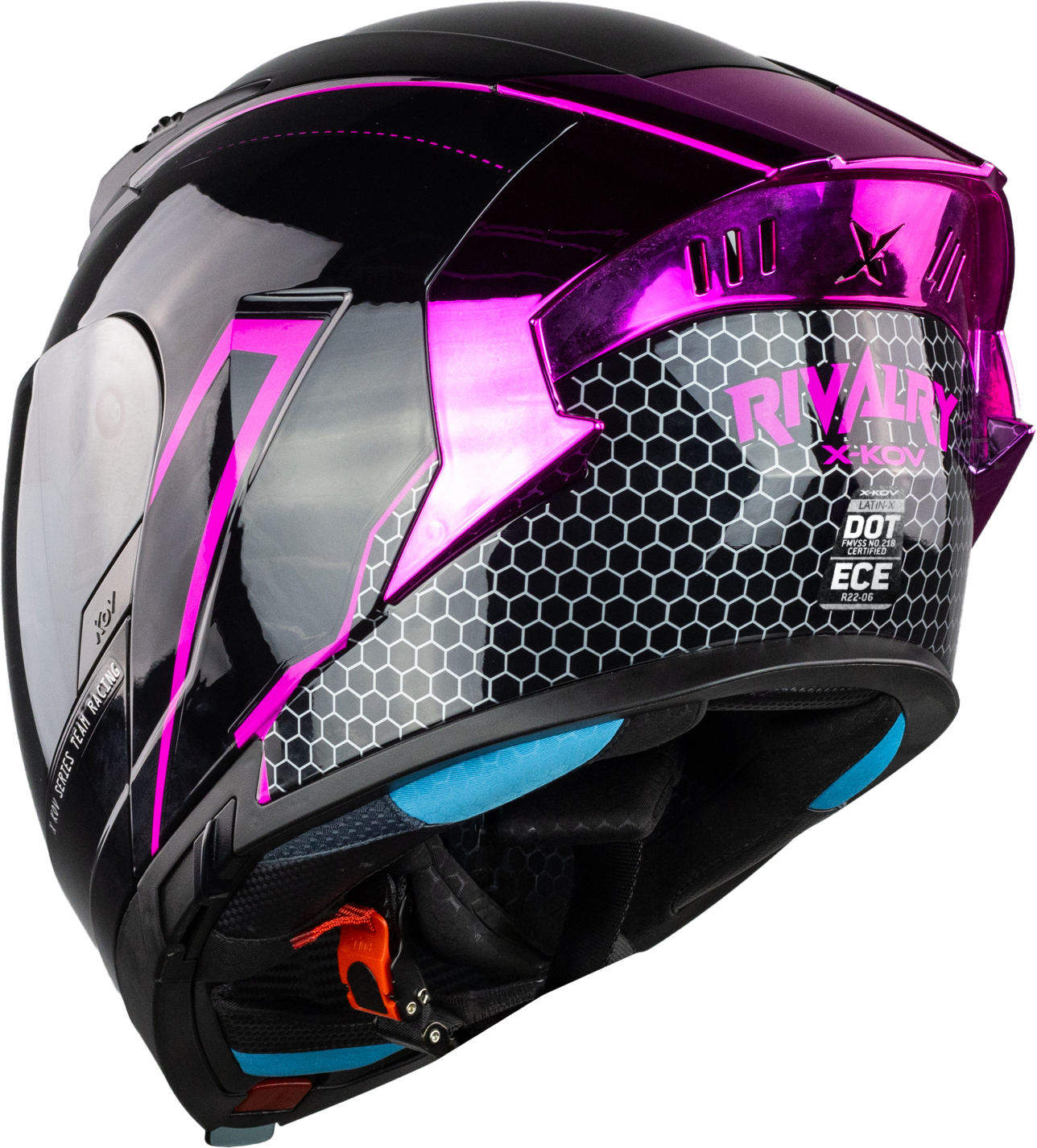 CASCO LATIN X RIVALRY NEGRO FIUSHA Cascos X-KOV + de motociclista