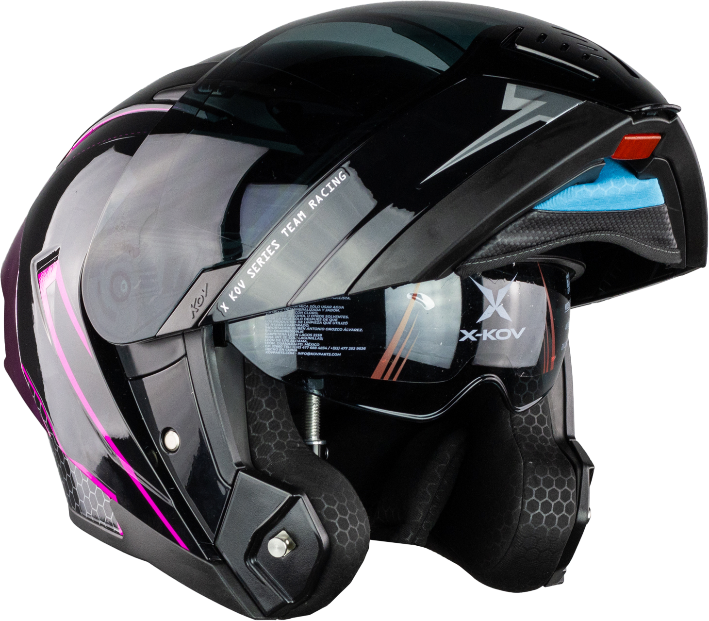 CASCO LATIN X RIVALRY NEGRO FIUSHA Cascos X-KOV + de motociclista