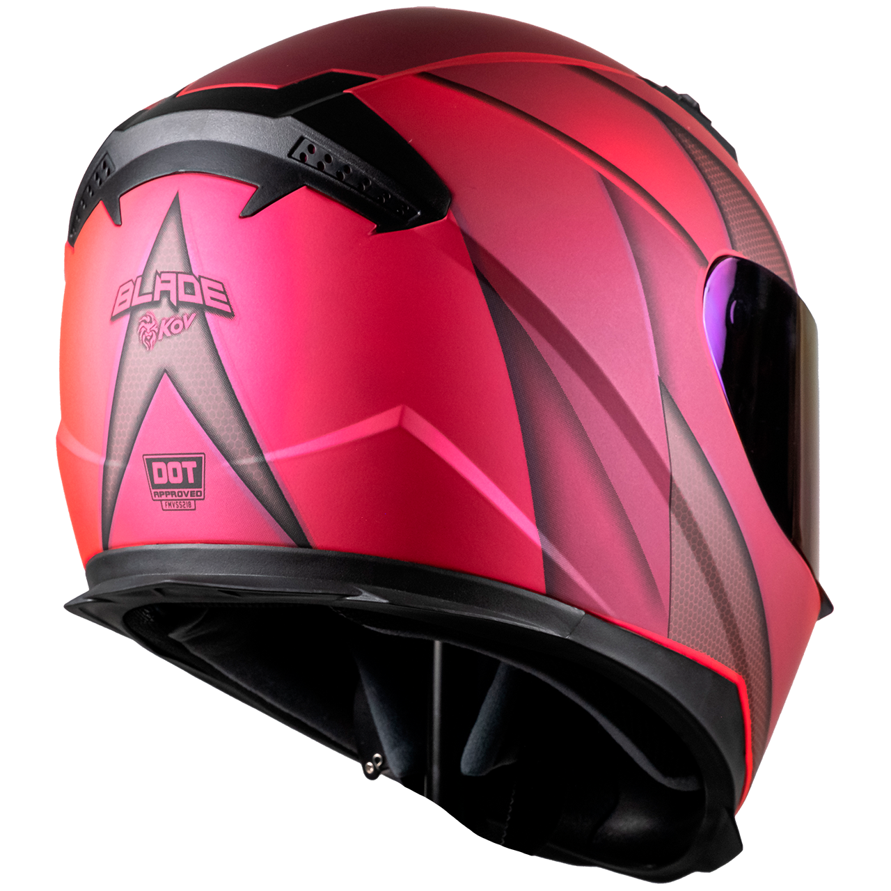 CASCO KOV NOVAK BLADE METAL ROSA MUJER