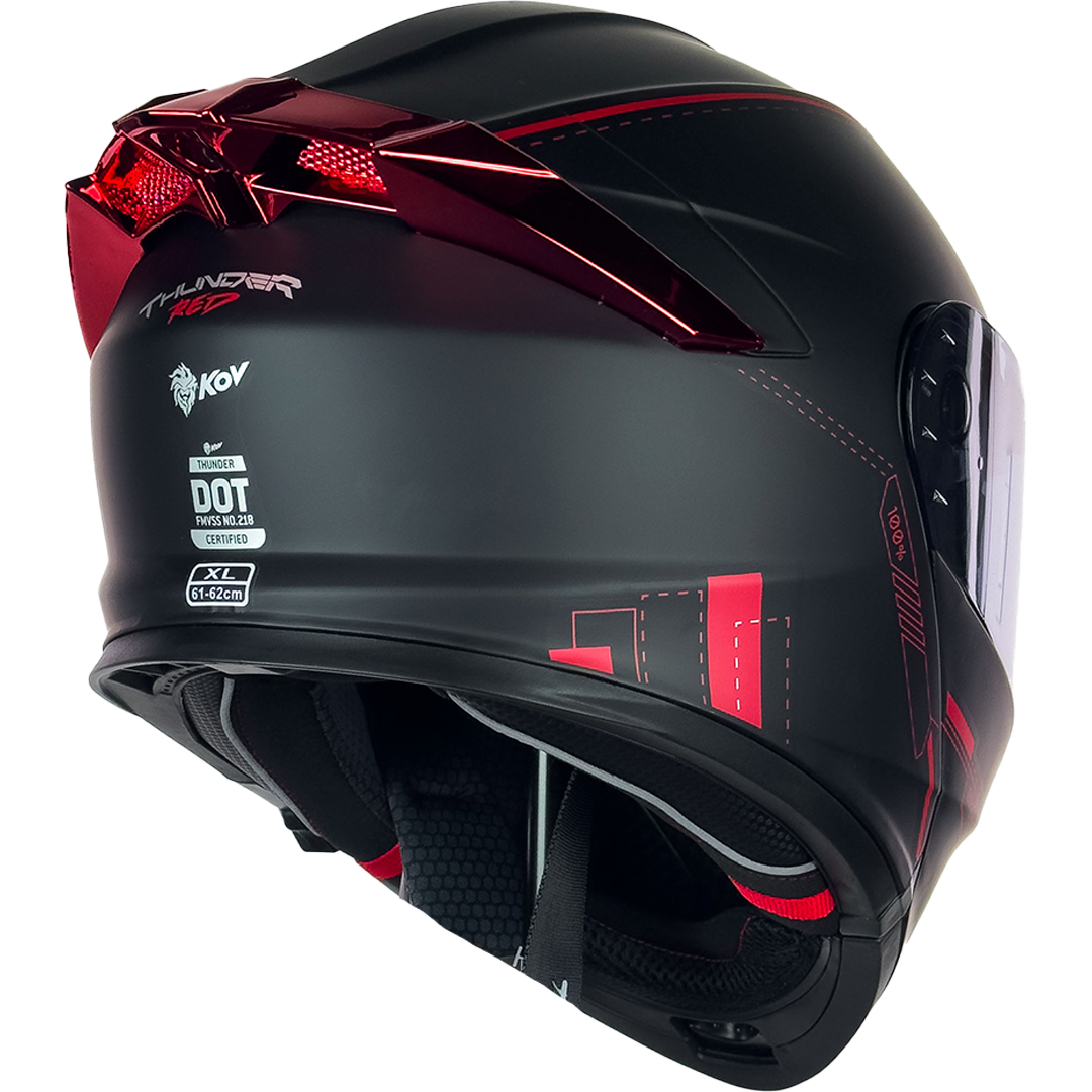 CASCO THUNDER RACING RED Cascos KOV + de motociclista