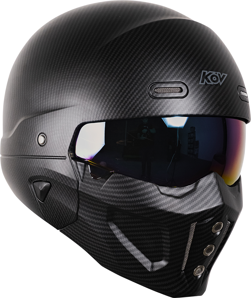 CASCO SPECTRUM TIPO FIBRA DE CARBONO Cascos KOV + de motociclista