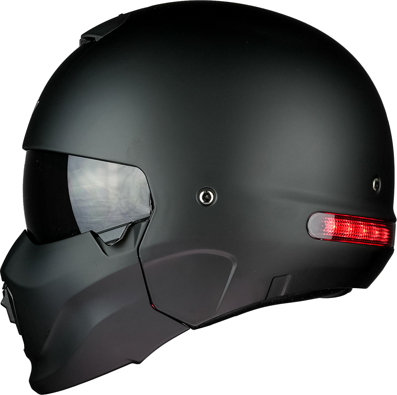 CASCO SPECTRUM NEGRO MATE LUZ LED Cascos KOV + de motociclista