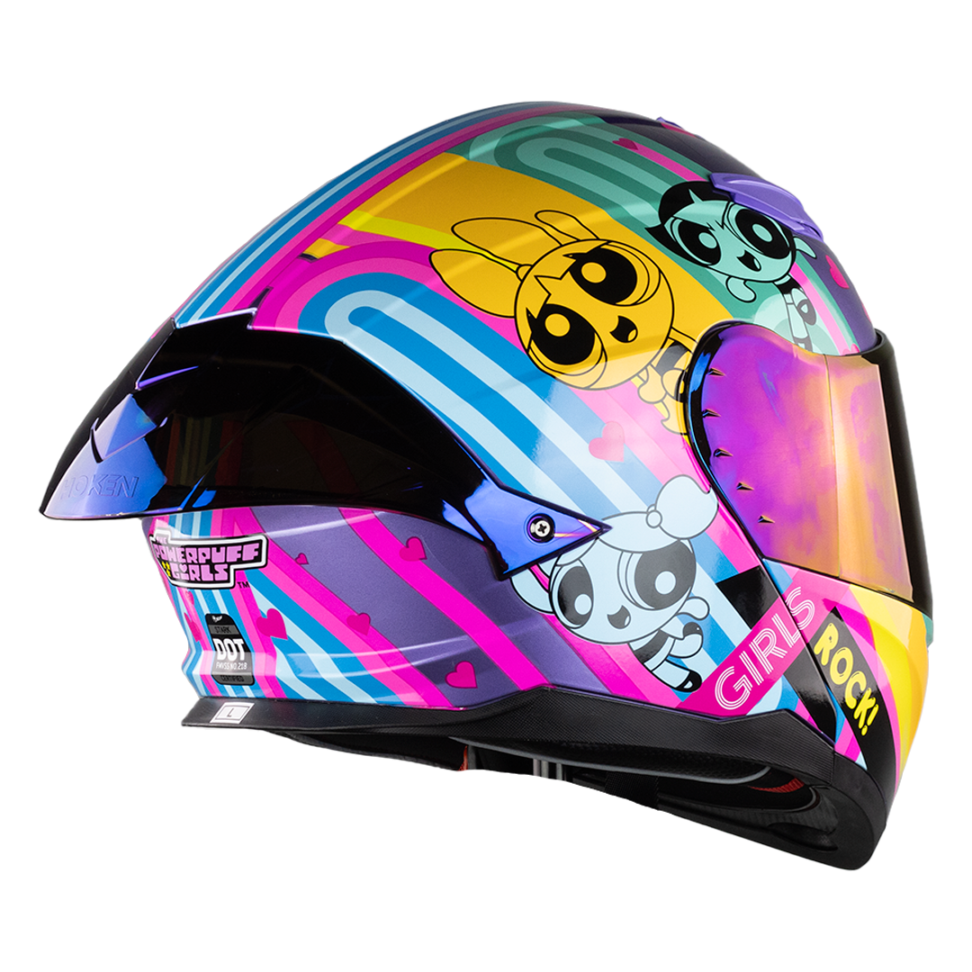 CASCO STARK CHICAS SUPERPODEROSAS ROCK GIRL Cascos KOV + de motociclista