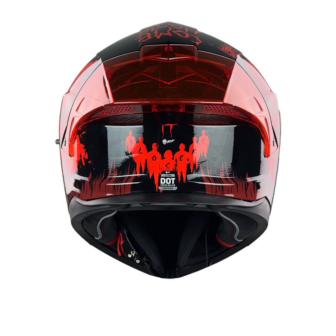 CASCO WB STARK IT ROJO Cascos KOV + de motociclista