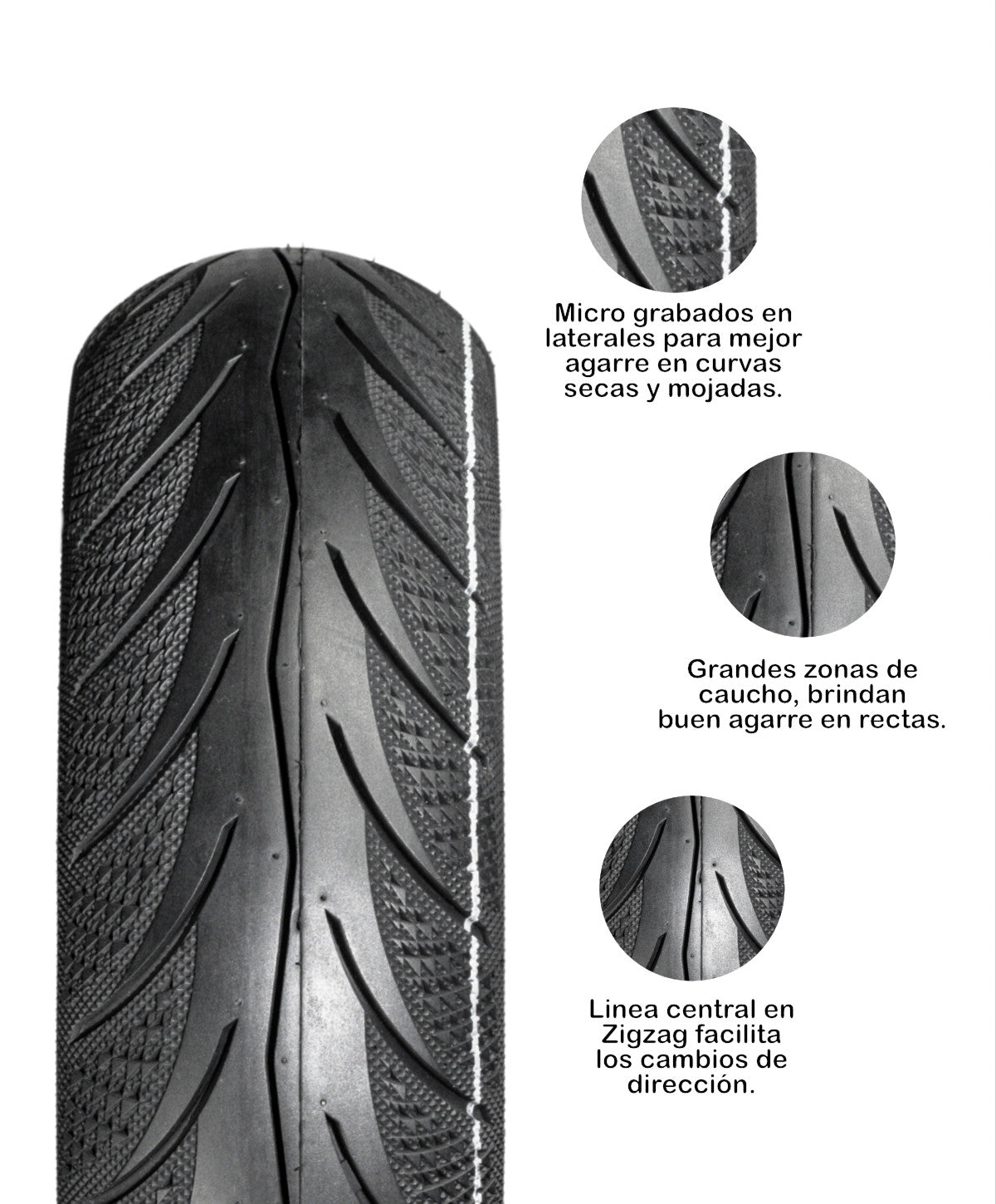 KOV TIRES STALLION 120/70-12 TL 6PR Llanta KOV + de motociclista