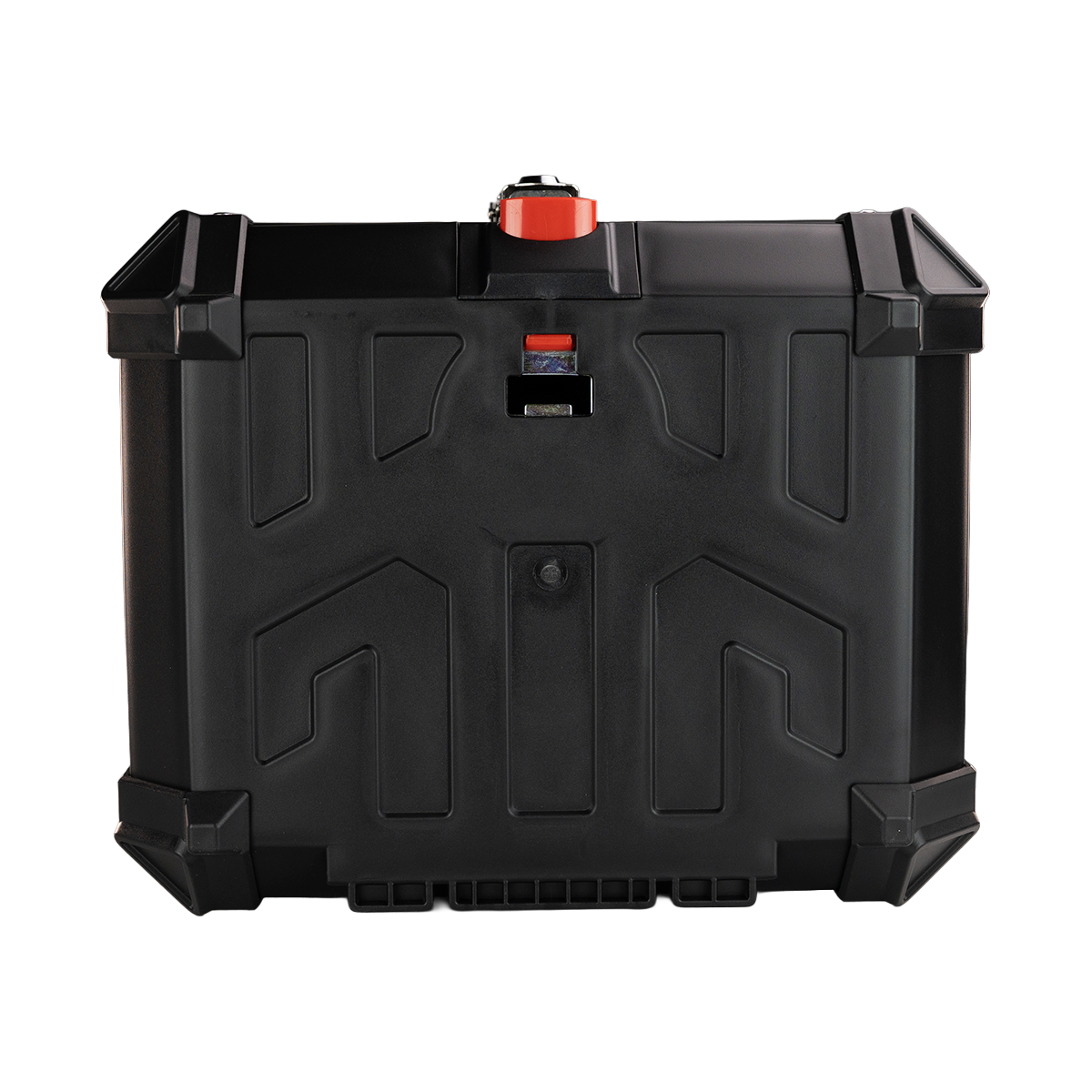 MALETERO TOP CASE BLACK CON RESPALDO 45 L Accesorios KOV + de motociclista