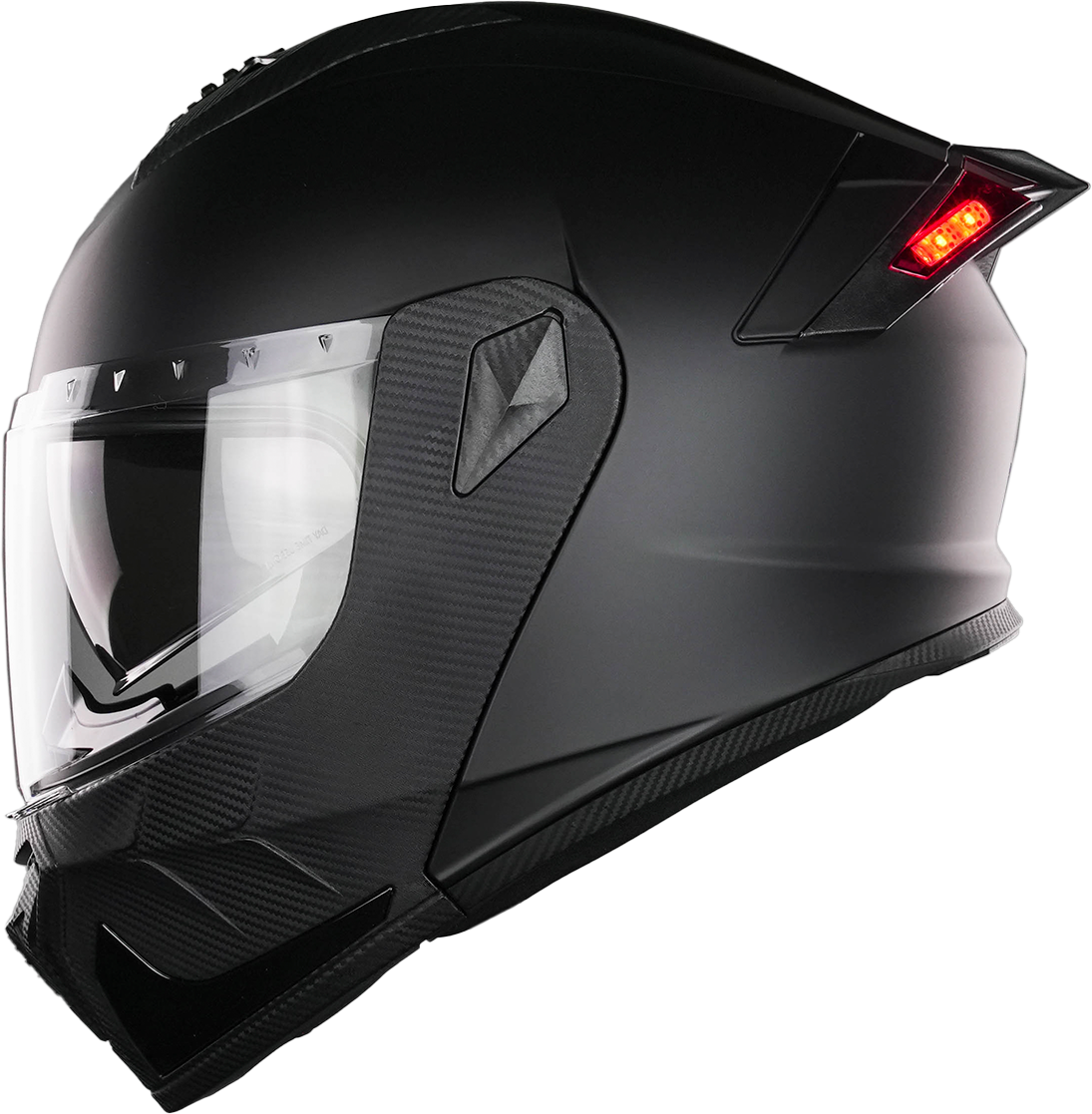 CASCO TURBO NEGRO MATE (LUZ LED) Cascos KOV + de motociclista